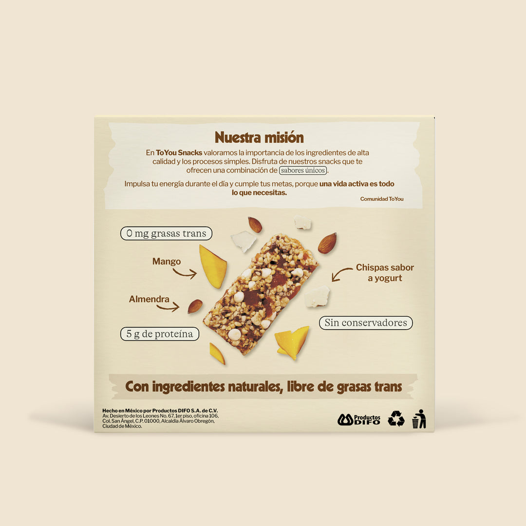 Barras Mango Yogurt 5pz