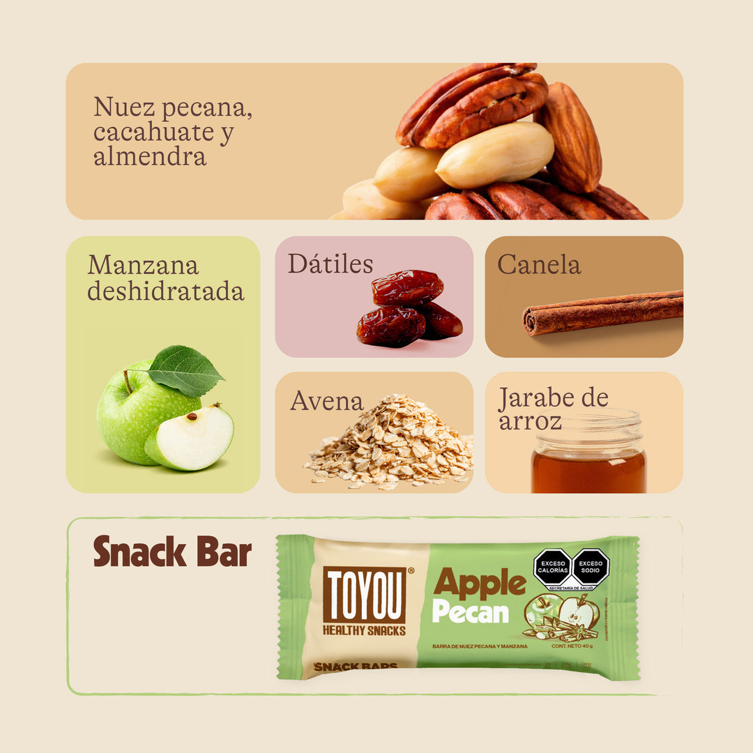 Barras Apple Pecan 5pz