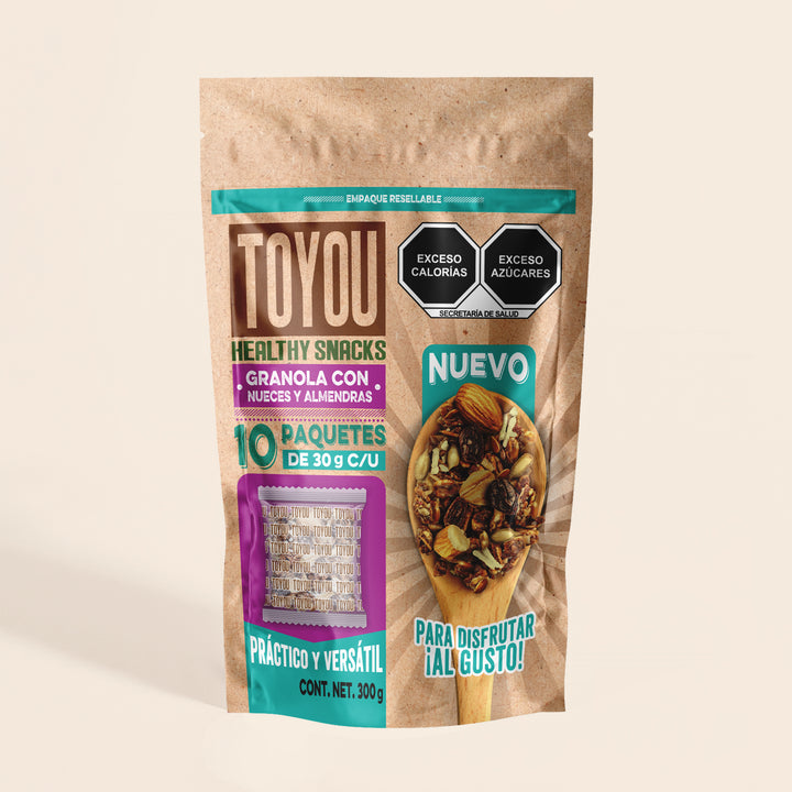 Granola Natural 10 paquetes de 30g